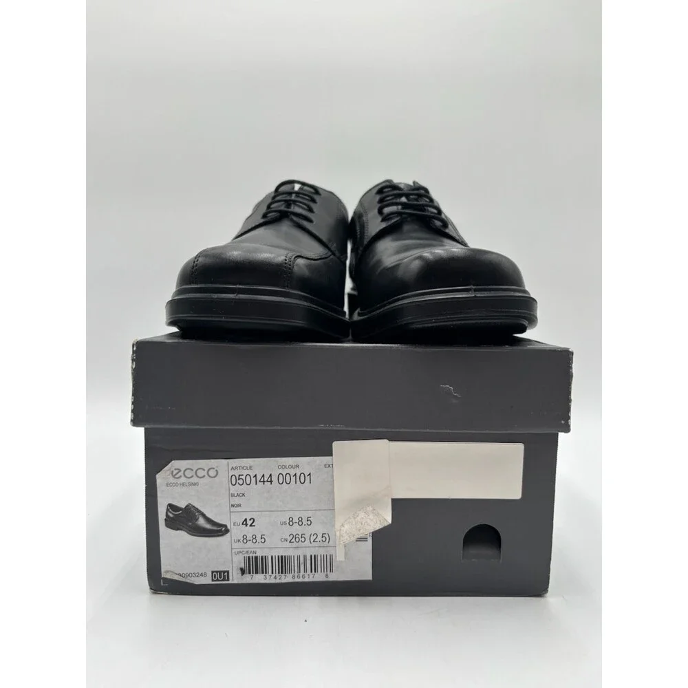 Ecco HELSINKI 050144 Men's NEW Lace-Up Dress Shoes Black EU Size 42